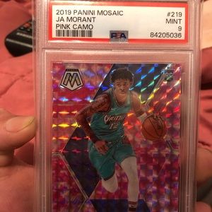 2019 Panini Mosaic Ja Morant 219 Pink Camo Psa Mi… - image 1